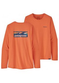 Patagonia - Women's L/S Cap Cool Daily Graphic Shirt - Longsleeve Gr S orange/rot