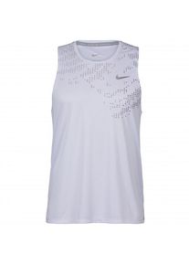 Nike - Dri-Fit UV Rdvn Miler Tank Print - Tank Top Gr L beige/weiß