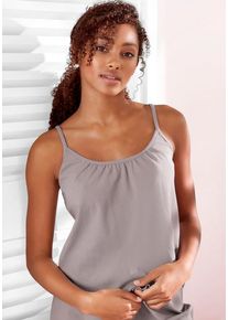 s.Oliver Ripptanktop grau Gr. 32 für Damen. Mit Rundhals. Bequem. Nachhaltig.