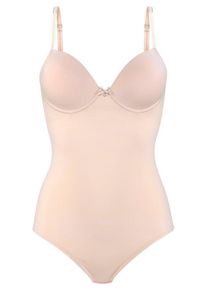 Lascana Push-up-Body beige Gr. 75 Cup A für Damen. Mit herzförmiger Ausschnitt. Mit Integriertem Kissen und mit Bügel. Figurbetont
