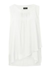 Via Appia Due Große Größen Blusentop aus Chiffon, im Lagenlook Gr. 50 beige für Damen