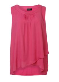 Via Appia Due Große Größen Blusentop aus Chiffon, im Lagenlook Gr. 54 pink für Damen