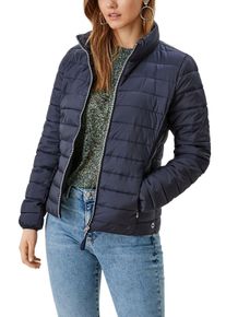 s.Oliver Große Größen Steppjacke mit hohem Stehkragen, figurbetont Gr. 42 blau für Damen