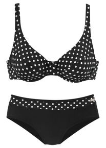 Lascana Große Größen Bügel-Bikini Gr. 48G schwarz für Damen
