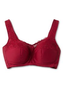 Große Größen BH ohne Bügel mit wattierten Cups Gr. 105B rot von sheego für Damen
