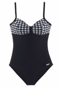 Lascana Große Größen Badeanzug Gr. 42B schwarz für Damen