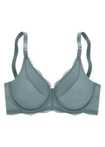 Triumph Große Größen Minimizer-BH Gr. 95F grün geblümt für Damen