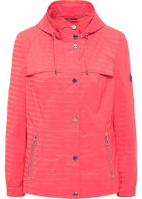 Lebek Große Größen Jacke mit Streifenstruktur, leicht schimmernd Gr. 50 rot für Damen