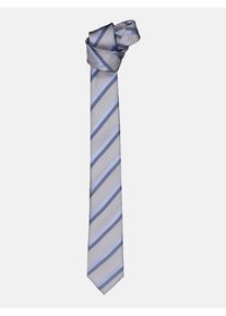 Engbers Herren Krawatte gestreift grau regular Gr. one size