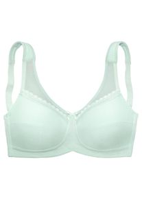 Lascana Große Größen Entlastungs-BH Gr. 85B grün für Damen