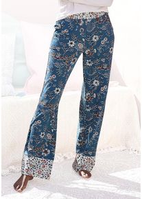Lascana Schlafhose mehrfarbig Gr. 32/34 für Damen. Figurumspielend