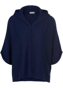 Hoodie-Pullover aus Schurwolle und Kaschmir include blau
