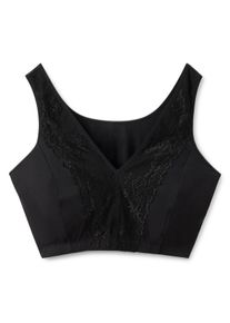 Große Größen Verschlussloser BH ohne Bügel, mit Spitze Gr. 90E schwarz von sheego für Damen