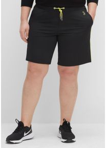 Große Größen Bermudas aus Funktionsmaterial, mit Kontrastdetails Gr. 48 schwarz von sheego für Damen