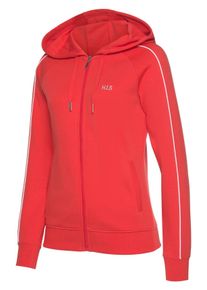 H.I.S EM LBG Große Größen Kapuzensweatjacke Gr. 44/46 rot für Damen