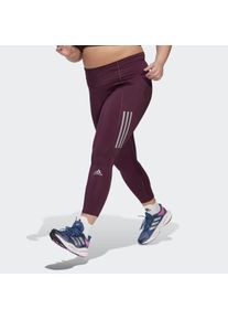 adidas Performance Große Größen Lauftights Gr. 44/46 braun gestreift für Damen