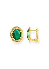 Thomas Sabo Ohrstecker grüner Stein gold