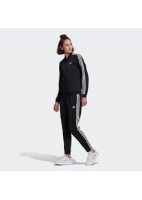 Adidas Große Größen Trainingsanzug Gr. XXL schwarz gestreift für Damen