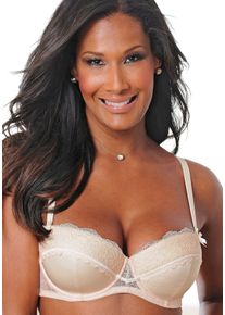 Lascana Große Größen Balconnet-BH Gr. 85C beige für Damen