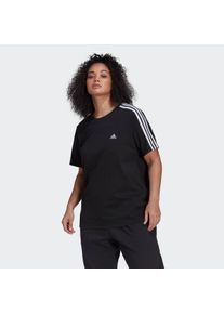 adidas Sportswear Große Größen T-Shirt Gr. 48/50 schwarz gestreift für Damen