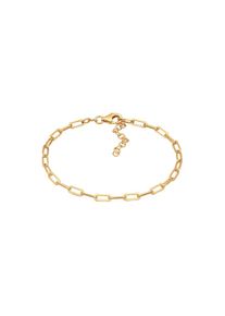 NENALINA Armband Gliederarmband Charmträger Basic 925 Silber (Farbe: Gold, Größe: 16 cm)