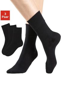 H.I.S. H.I.S Socken schwarz Gr. 35-38 für Damen. Elastisch. Nachhaltig.