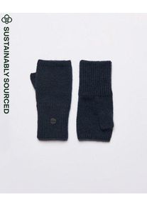 Superdry Damen Fingerlose Studios Luxe Handschuhe Marineblau - Größe: 1Größe