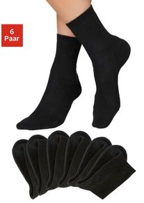 H.I.S. H.I.S Socken schwarz Gr. 35-38 für Damen. Elastisch. Nachhaltig.