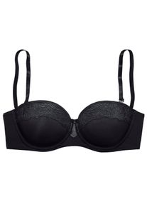 Nuance Große Größen Schalen-BH Gr. 85B schwarz geblümt für Damen