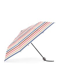 Tom Tailor Unisex Gestreifter Basic Regenschirm, weiß, Streifenmuster, Gr. ONESIZE