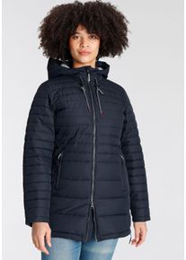 Polarino Große Größen Steppjacke Gr. 52 blau für Damen