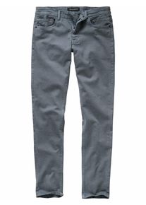 Mey & Edlich Herren Jeans-Hose Slim Fit Grau einfarbig