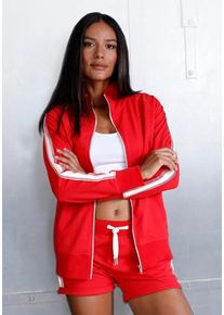 H.I.S. H.I.S Sweatjacke red Gr. 32/34 für Damen. Mit ohne Ausschnitt. Bequem. Nachhaltig.