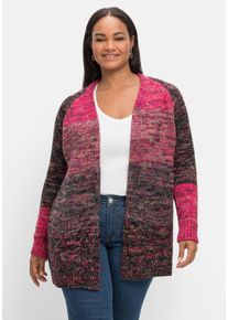 sheego by Joe Browns Große Größen Longstrickjacke in Multicolour und offener Form Gr. 44/46 mehrfarbig von sheego für Damen