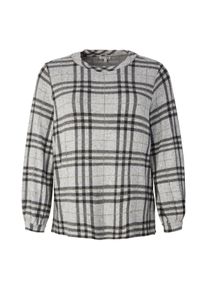 Tom Tailor Große Größen Kariertes Langarmshirt in Flanell-Optik Gr. 52 Karo kariert für Damen