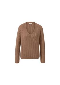 Tchibo Grobstrick-Pullover mit Wolle - Beige - Gr.: S
