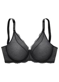 Triumph Große Größen Minimizer-BH Gr. 85D grau geblümt für Damen