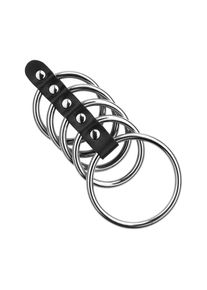 Rimba Penismanschette mit 5 Ringen, 4 - 5,5 cm