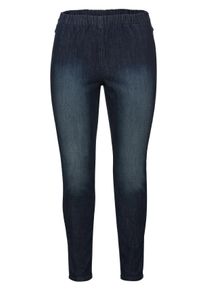 Große Größen Jeggings mit Used-Effekten Gr. 23 blau von sheego für Damen