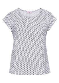 Große Größen Shirt mit Falten seitlich am Ausschnitt Gr. 52/54 schwarz von sheego für Damen