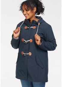 Große Größen Softshellparka Gr. 52 blau von sheego für Damen