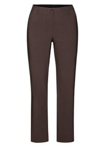 Große Größen Bengalinhose in gerader Form Gr. 42 braun von sheego für Damen