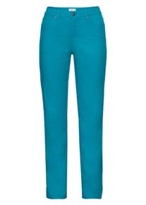 Große Größen Gerade Hose aus Baumwoll-Twill Gr. 52 blau von sheego für Damen