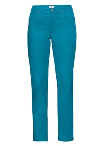 Große Größen Schmale Stretchhose aus Baumwoll-Twill Gr. 52 blau von sheego für Damen