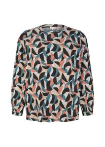 Tom Tailor Große Größen Langarmshirt mit grafischem Muster, aus Viskose Gr. 44 gemustert bedruckt für Damen