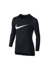Nike Cool Compression Long Sleeve Top Kinder BLACK/WHITE XS