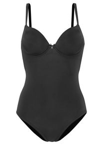 Lascana Push-up-Body schwarz Gr. 90 Cup C für Damen. Mit herzförmiger Ausschnitt. Mit Integriertem Kissen und mit Bügel. Figurbetont
