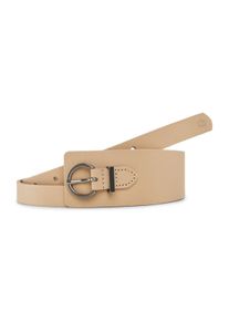 Tom Tailor Damen Statement Ledergürtel, beige, Gr. 65