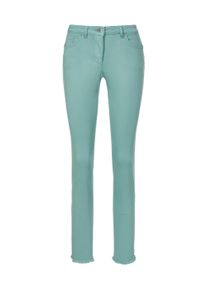 Madeleine Mode MADELEINE Jeans mit Fransen Damen jadegrün / grün