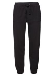 Große Größen BASIC Sweathose mit elastischem Bund Gr. 46 schwarz von sheego für Damen
